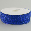 1.5" Deco Flex Mesh Ribbon: Metallic Royal Blue