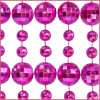 20mm Disco Beads 42" Metallic Hot Pink
