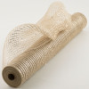 21" Poly Mesh Roll: Metallic Champagne Gold