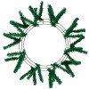 15-24" Work Wreath Form: Emerald Green