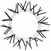 20-30" Tinsel Work Wreath Form: Black