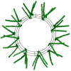 15-24" Tinsel Work Wreath Form: Metallic Green