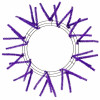 15-24" Tinsel Work Wreath Form: Metallic Purple