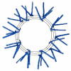 15-24" Tinsel Work Wreath Form: Metallic Royal Blue