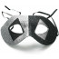 Diamond Party Mask: Black & Silver