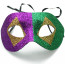 Diamond Party Mask: Mardi Gras