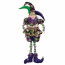 20"-26" Mardi Gras Standing Jester Doll With Adjustable Legs