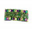 Mardi Gras Beaded Fabric Cuff Bracelet