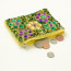 Handcrafted Jeweled Mardi Gras Change Purse (5" x 4")