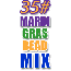 35 lb. Mardi Gras Bead Mix
