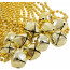 Jingle Bell Beads: 7mm 33" Metallic Gold (12)