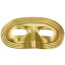 Metallic Domino Eye Mask: Gold