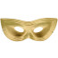 Metallic Cat Eye Mask: Gold