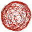 3" Wire Ball: Red (Set of 8)