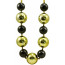 Big Balls Necklace: Black & Gold