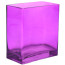 Glass Rectangle Vase: 6" Purple