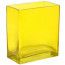 Glass Rectangle Vase: 6" Yellow