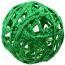 4" Glitter Lattice Ball: Green