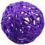4" Glitter Lattice Ball: Purple