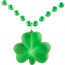 Light Up Shamrock Necklace On Green Beads