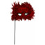 Fire Cat Feather Mask on Stick