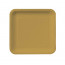 7.25" Square Lunch Plates: Glittering Gold (18)