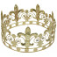 Matte Gold Fleur-de-Lis Crown