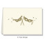 Gold Masquerade Folded Notes / Note Cards (10)