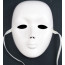 Plastic Face Mask: White
