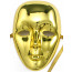 Plastic Face Mask: Gold