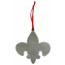 Fleur de Lis Louisianne Metal Ornament
