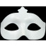 Plastic Crown Eye Mask: White