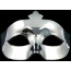 Plastic Crown Eye Mask: Silver