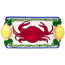 Crab and Lemon Rectangle Platter