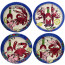 Tabasco Seafood Buffet 10.5" Dinner Plate (Set/4 Assorted)