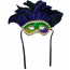 PGG Sequin & Lace Feathertop Mask