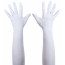 18" Adult Gloves: White