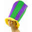 Giant Striped Mardi Gras Top Hat