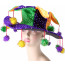 Mardi Gras Pom Pom Hat
