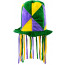 Mardi Gras Patchwork Hat with Dreads