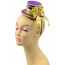 Purple Brocade Top Hat Fascinator