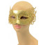Plastic Filigree Mask: Gold