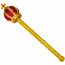 Red & Gold Glitter Jeweled Scepter
