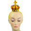 Mini Red & Gold Glitter Crown Headband