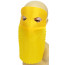 Satin Domino Drape Mask: Yellow