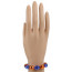 Spiral Bead Bracelet: Blue & Orange