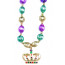 Metal Crown Hand-Strung Necklace