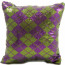 14" Mardi Gras Sequin Diamond Pattern Pillow