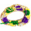 6" Plastic King Cake with Beads
