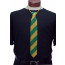 Beaded Necktie: Green & Gold